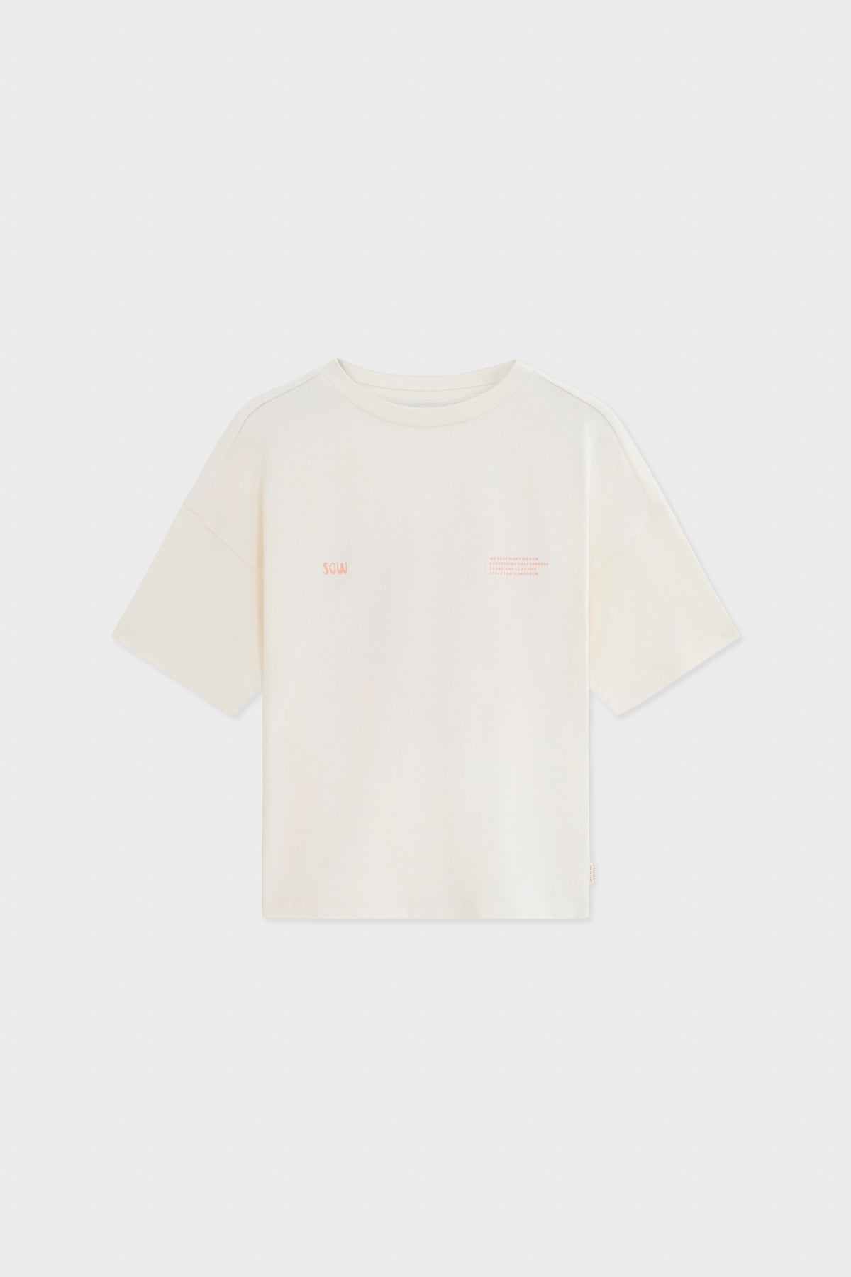 Relaxed Organic Cotton T-Shirt With Sun Print
