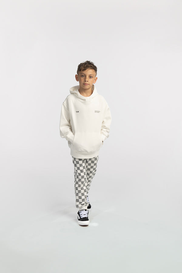 #Color_OFF WHITE/BLACK ANIMAL CHECKER