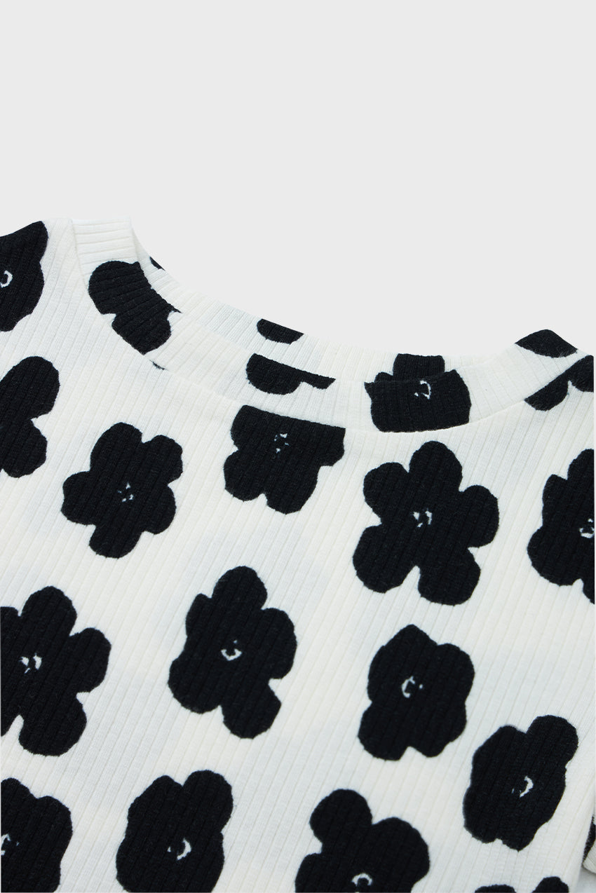 #color_off white with flower print