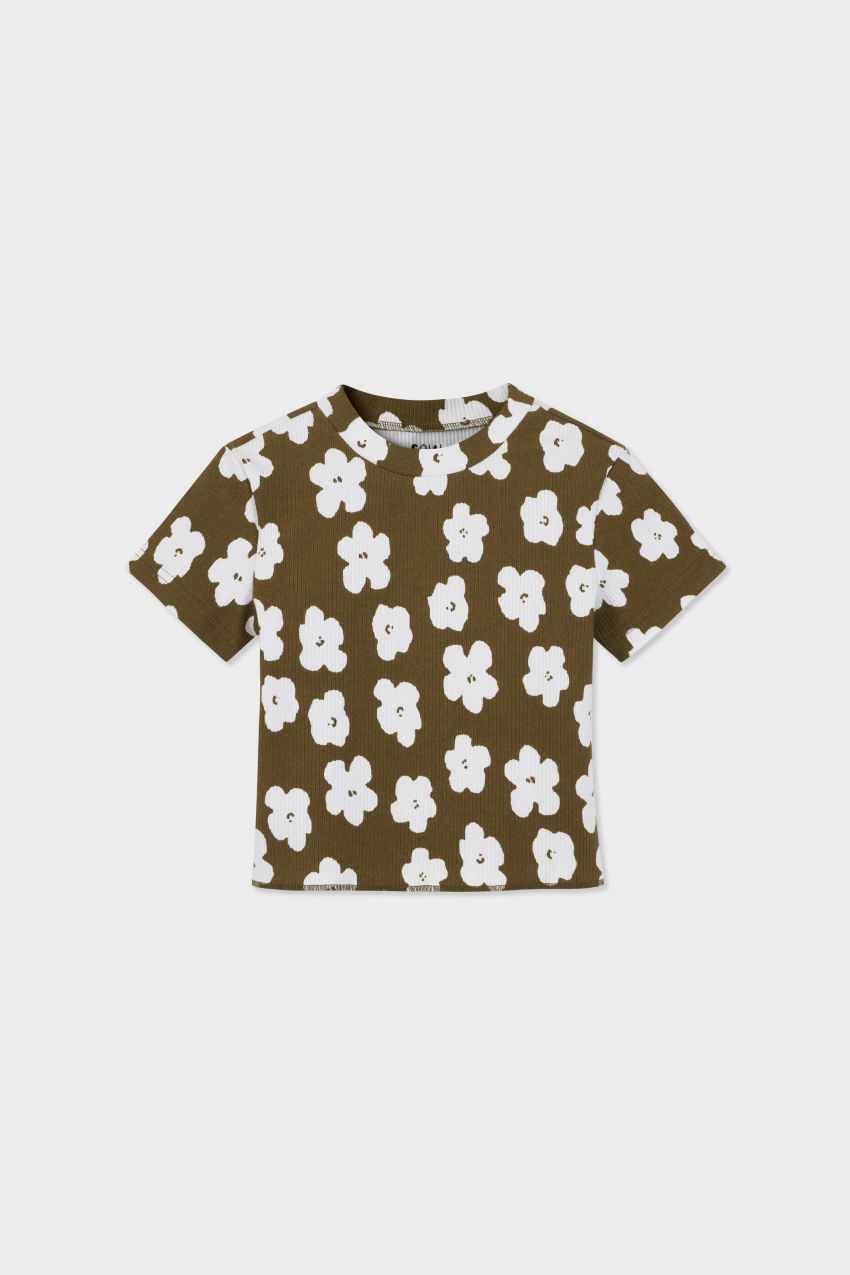 color_olive with flower print