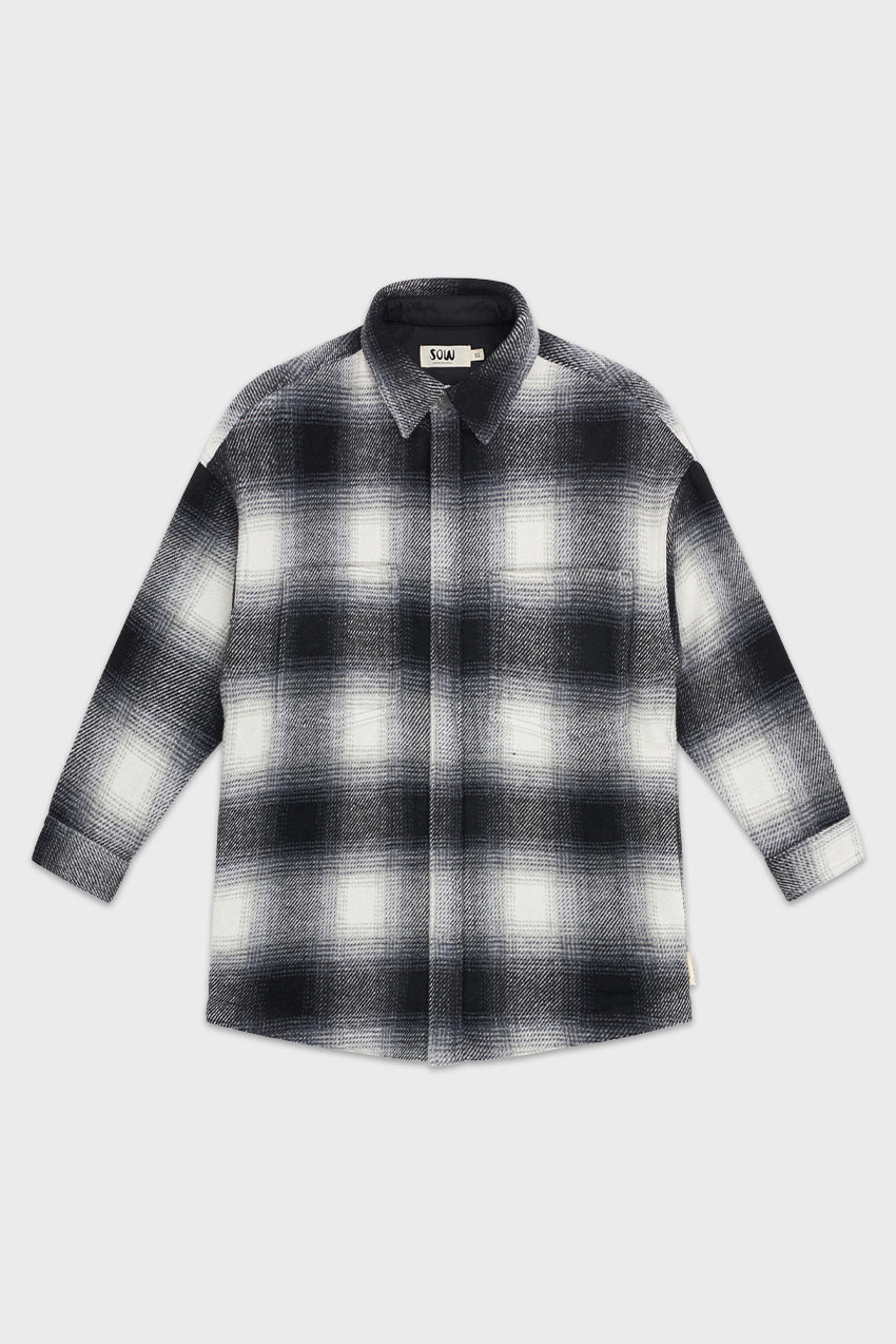 #Color_black shadow plaid